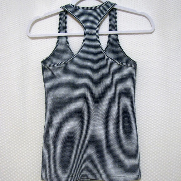 Lululemon Navy blue & white racer back tank top - Picture 3 of 6